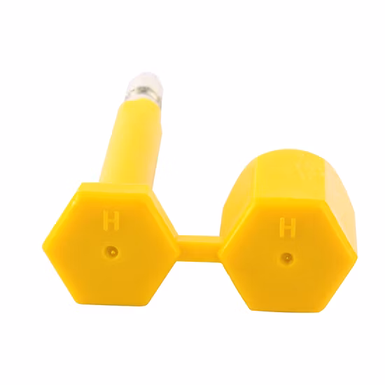 高セキュリティアンチスピンバーコードコンテナボルトシール、セルフロック使い捨てスチールボルトシール