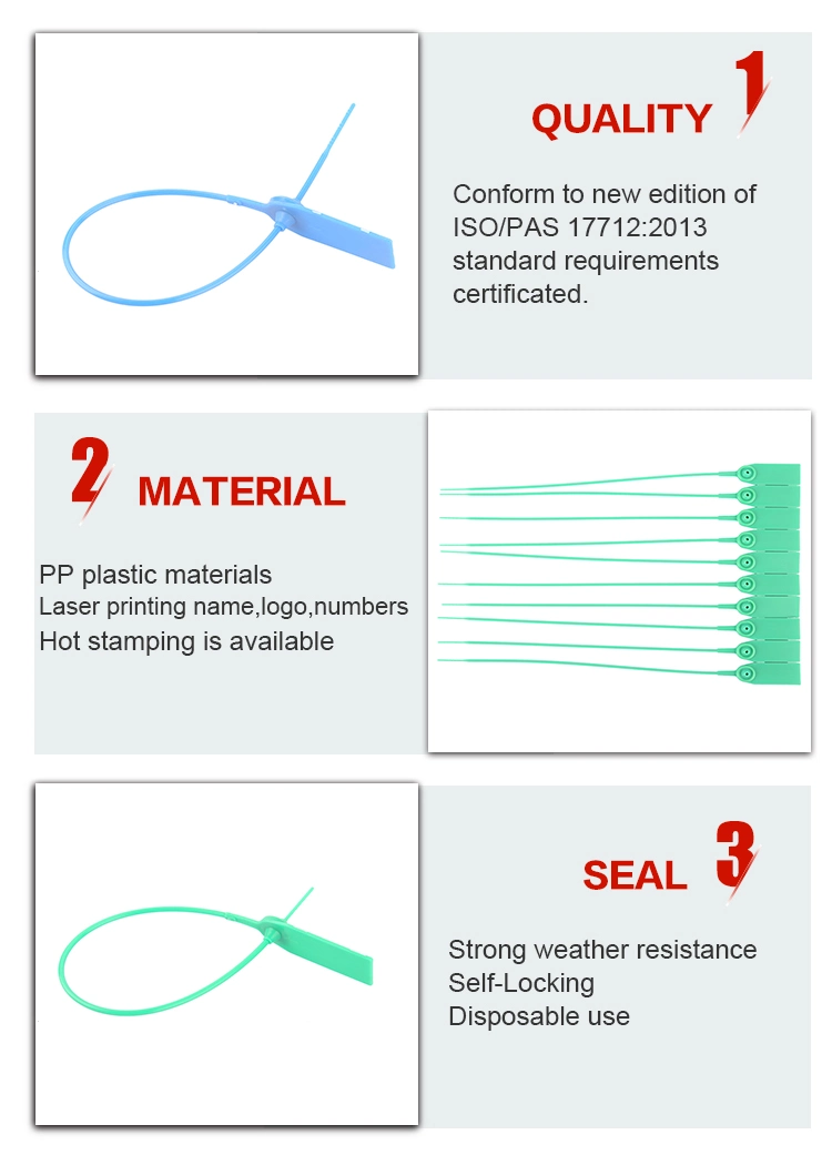 Disposable Plastic Seal Tamper Evident Security Plastic Seals