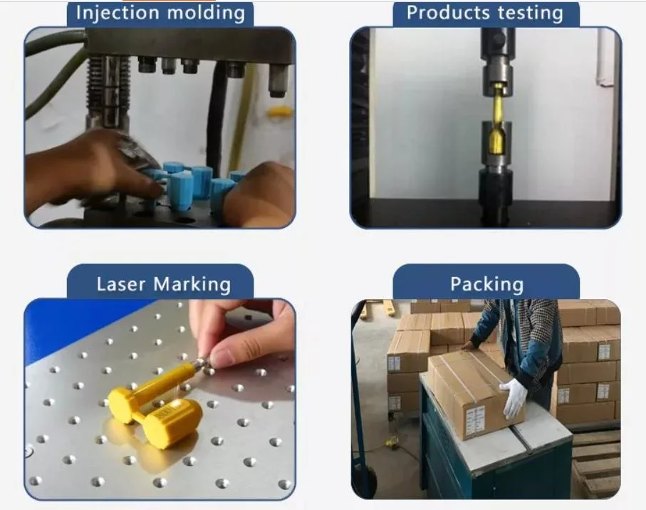 New Design Electric Meter Lead Container Plastic RFID Bolt Seal with High Quality/Security